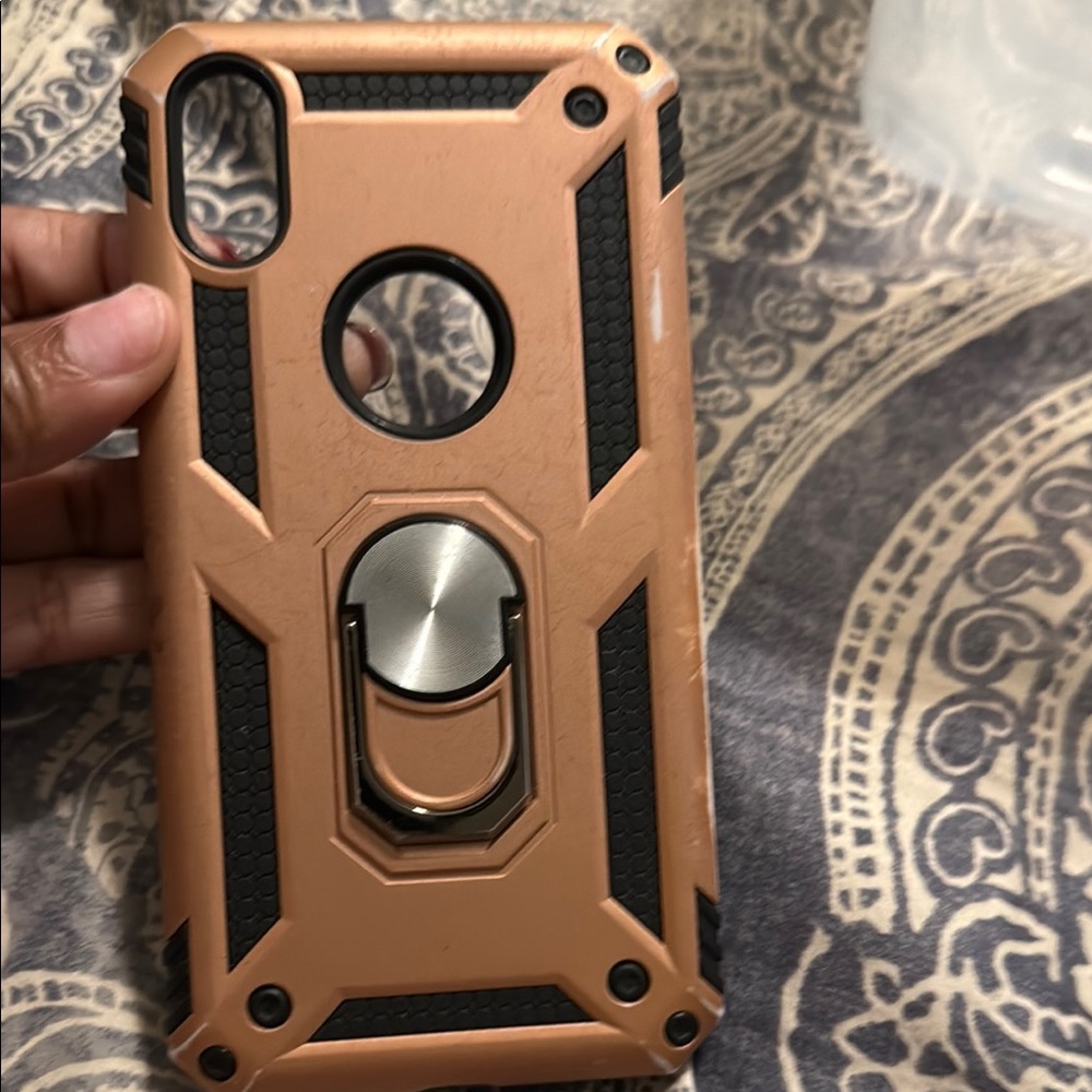 Protective Gold and Black Phone Case